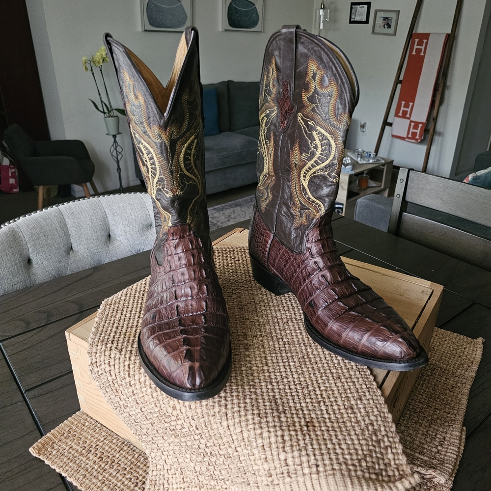 Brown Western Leather Boots